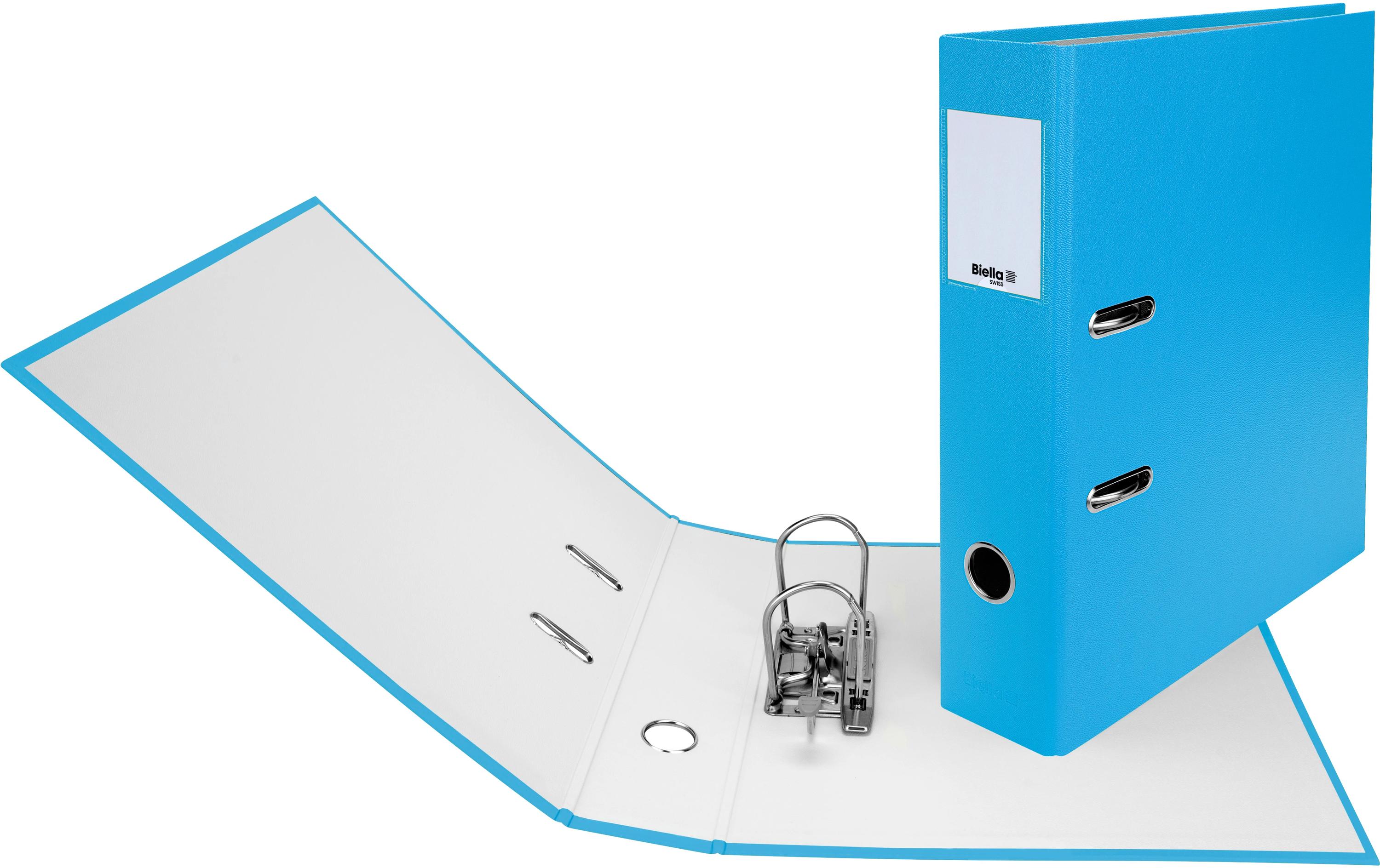 Ordner Plasticolor A4 7 cm, HellblauOrdner mit Strong-Mechanik