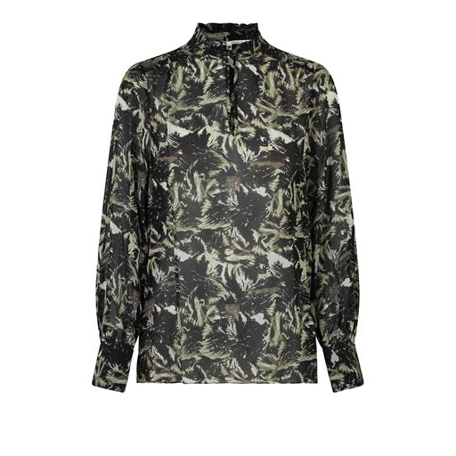Second Female Brush Bluse, Black, S