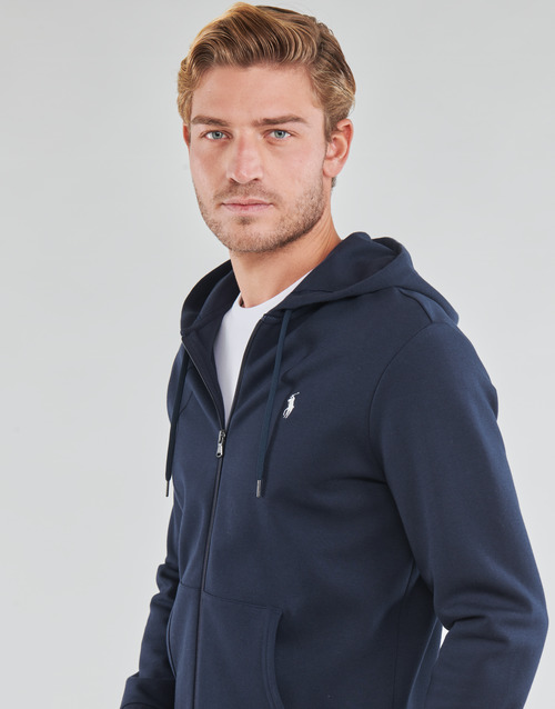 Polo Ralph Lauren - SWEATSHIRT A CAPUCHE ZIPPE EN JOGGING DOUBLE KNIT TECH LOGO PONY Marino