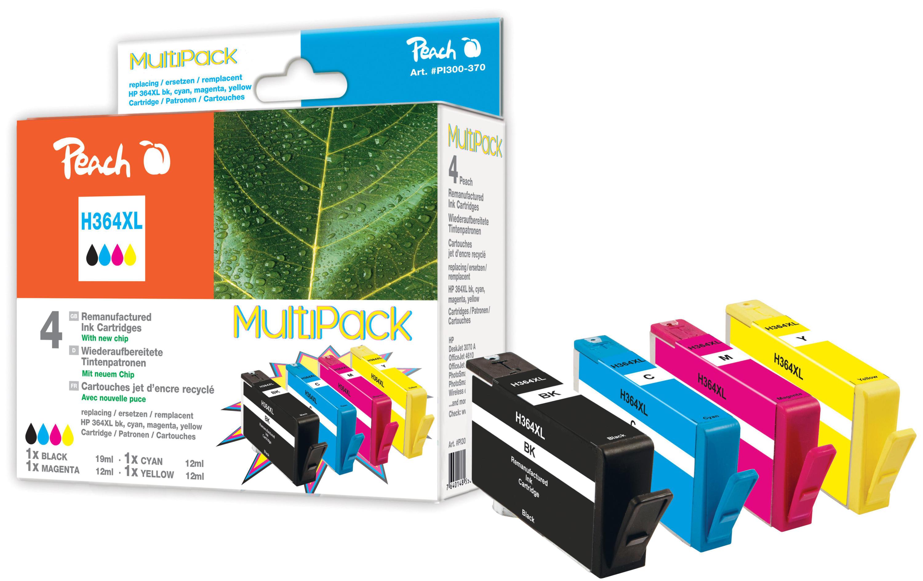 Tintenset HP Nr. 364XL BK, C, M, YDruckertinte, Multipack Schwarz, Cyan, Magenta, Gelb