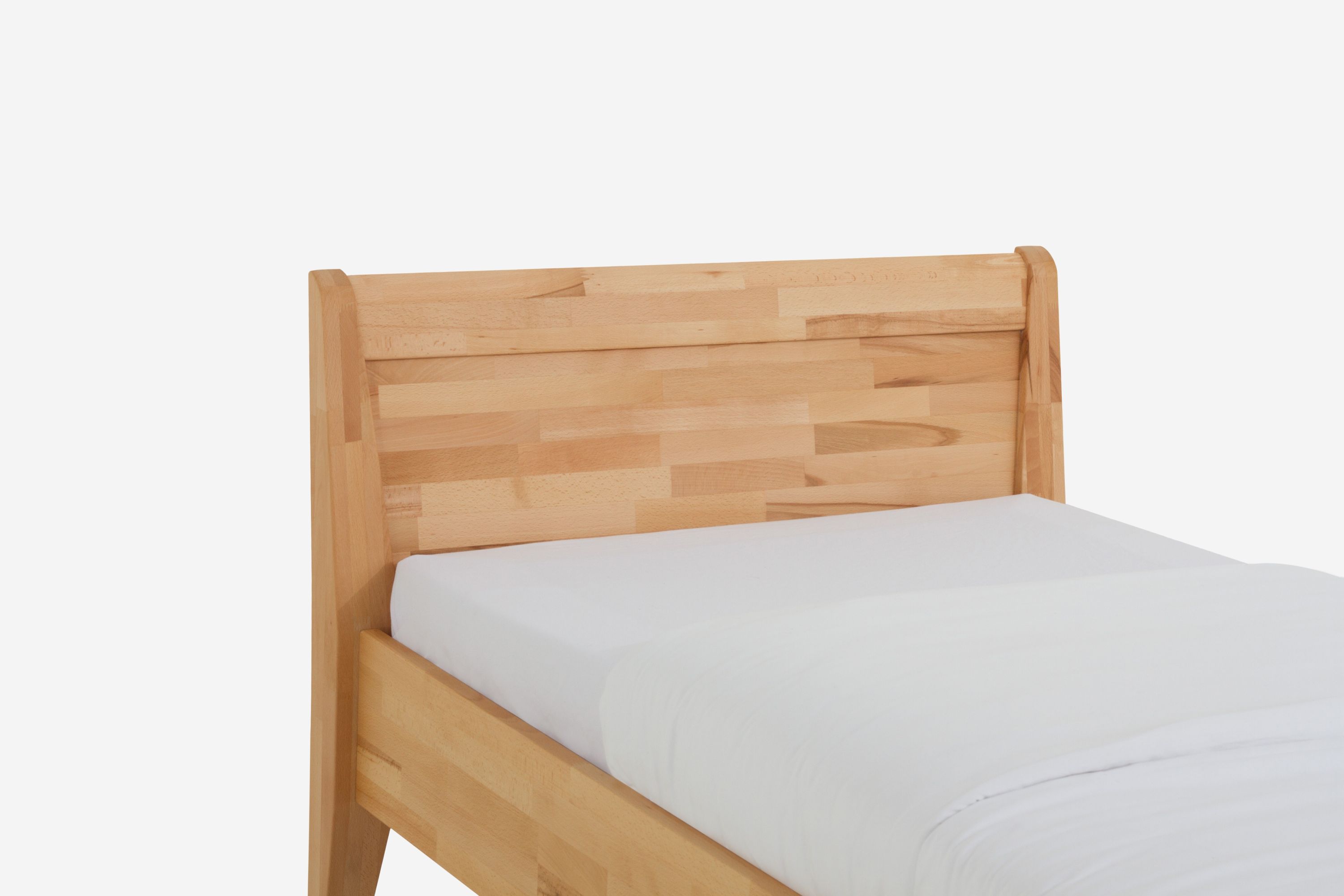 Holzbett Jasmine 120 x 210 cm Kernbuche geölt