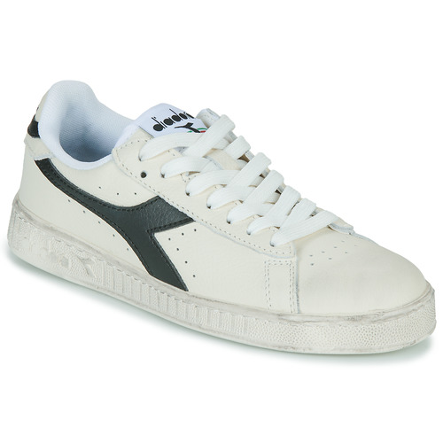 Diadora - GAME L LOW WAXED - Blanc / Noir