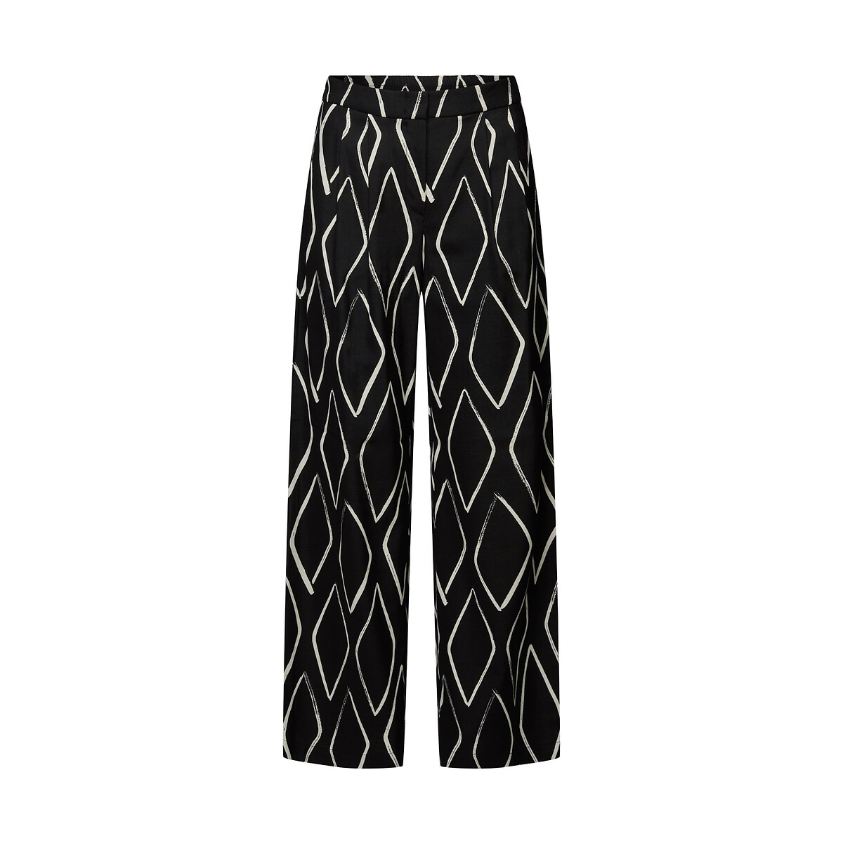 ESPRIT<br>Calças retas e largas, estampadas