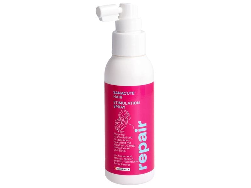SANACUTE Hair Stimulation Spray 90 ml Haarspray mit Biotin, Ginko Biloba und Melatonin