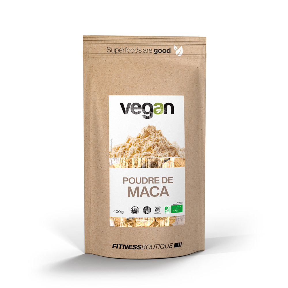 FITNESSBOUTIQUE VEGAN Poudre de Maca Cru et BIO