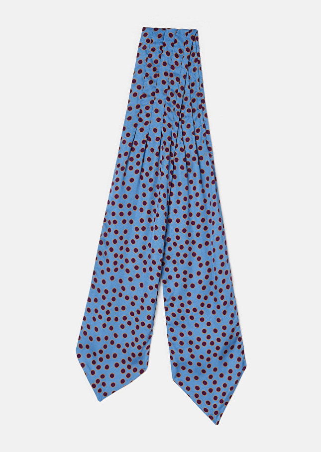 Foulard Edenbleu imprimé à pois