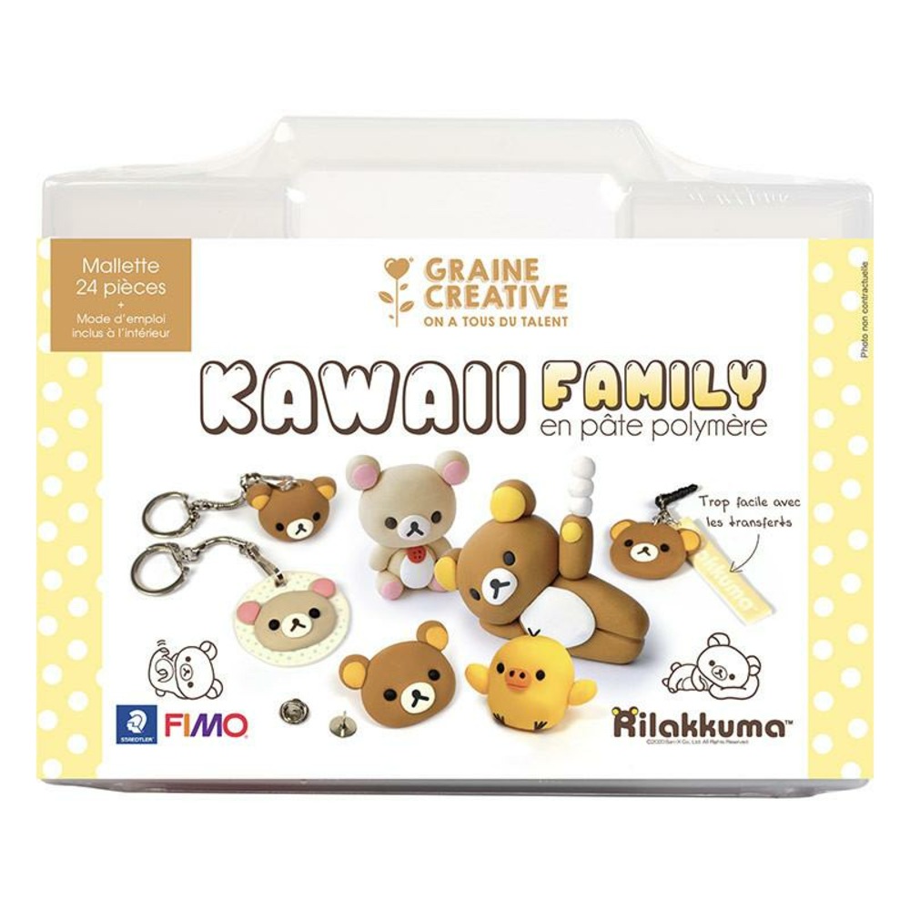 Mallette de modelage pâte polymère - rilakkuma