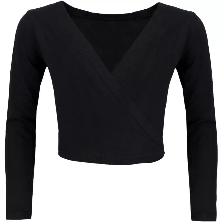 Aquarti Mädchen Ballett Bolero Langarm schwarz