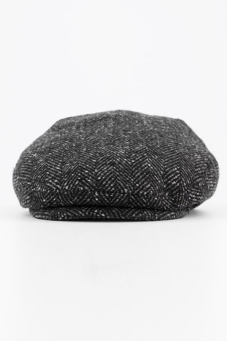 Schirmmütze, Fischgrat-Muster, Woll-Qualität