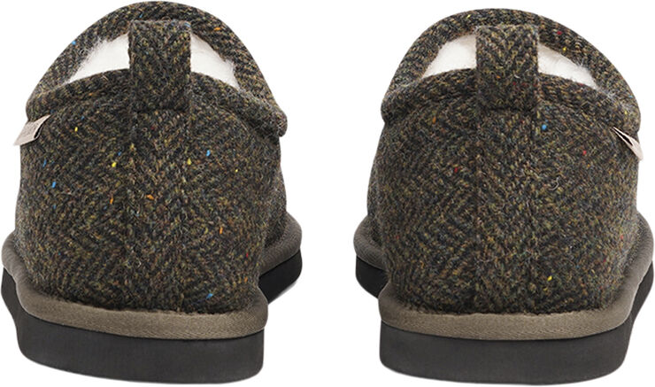 Lovelies PALPANA WOOL - CLOSED WOOL SLIPPERS WITH SHEARLING LINING Army