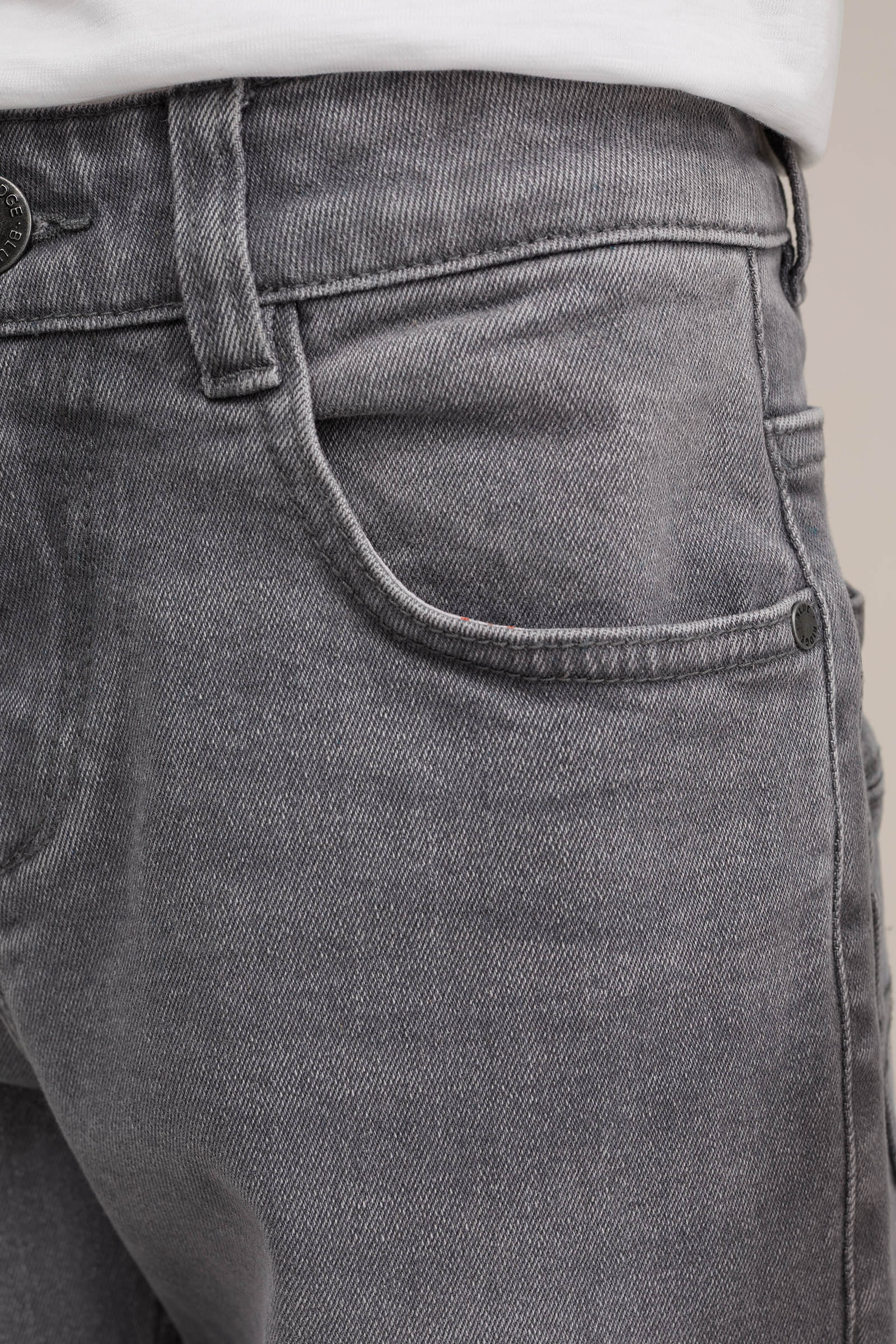 Jongens regular fit jeans met stretch Blue Ridge Lichtgrijs