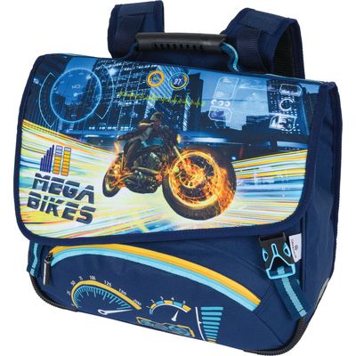 Cartable Megacars / Megabikes - 38 cm - 2 compartiments - 2 modèles disponibles - Oberthur