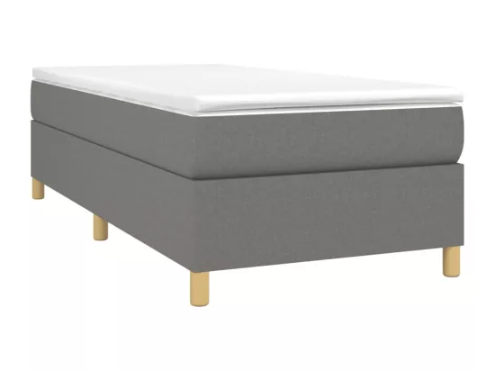 Sommier à lattes de lit Gris foncé 80x200 cm Tissu
