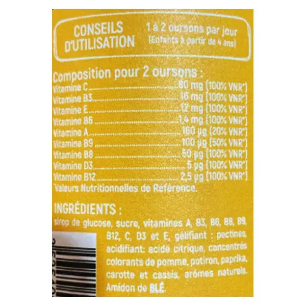 Nat & Form Junior 9 Vitaminas 60 Gomas