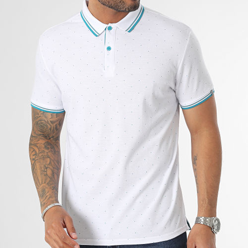 Polo Manches Courtes Blanc