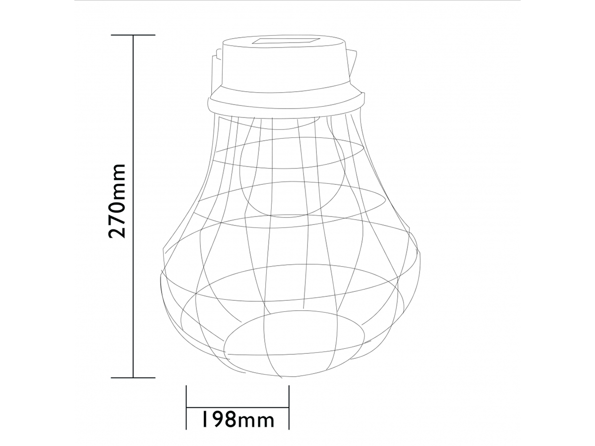 Luxform Manchester solar hanglamp