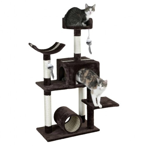 Árvore para gatos marrom de 3 níveis Kerbl