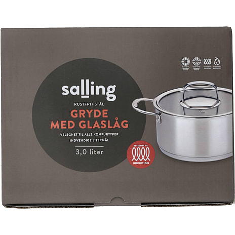Salling gryde i rustfrit stål 3,0 L