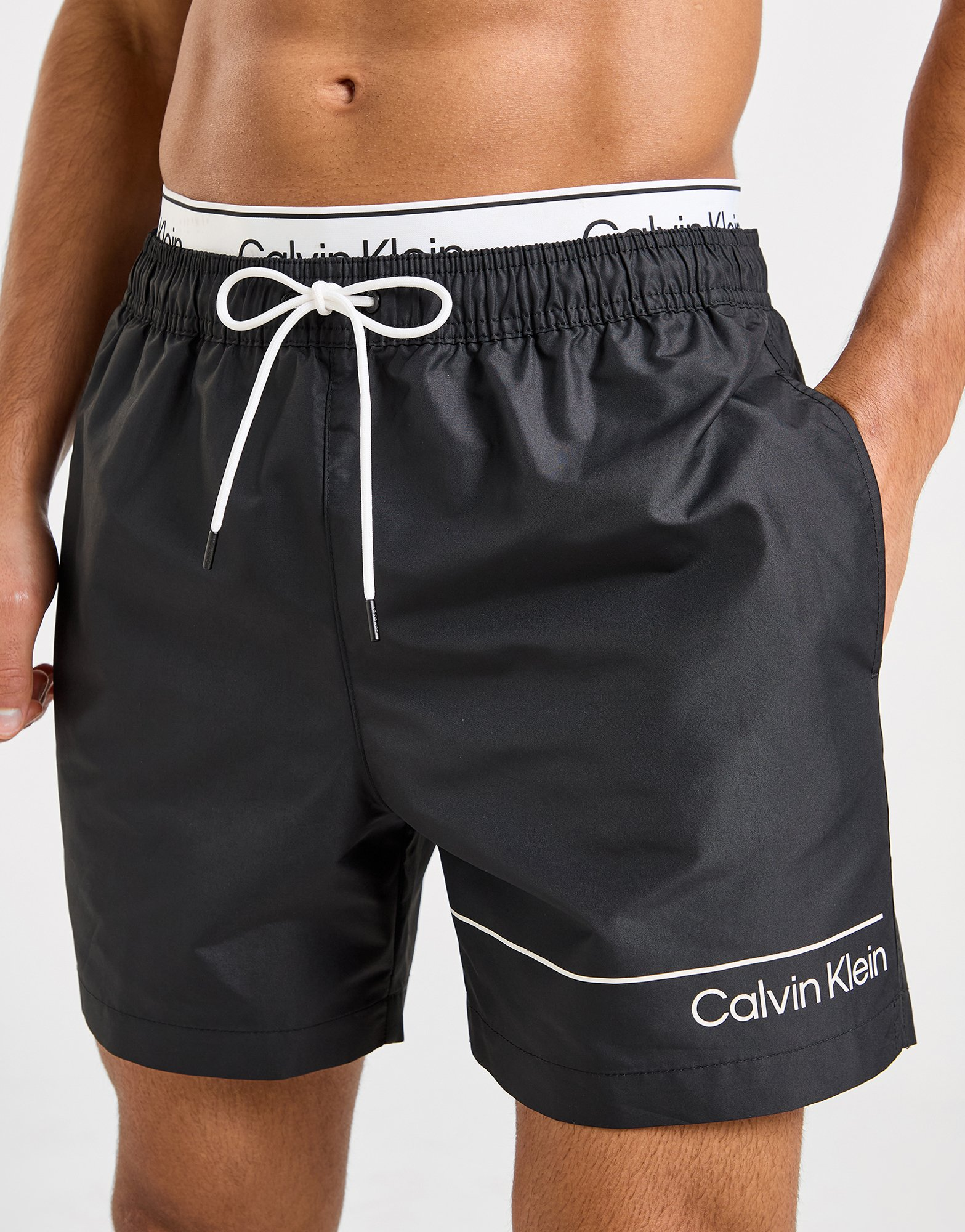 Calvin Klein Swim Short de bain Double Waistband Homme