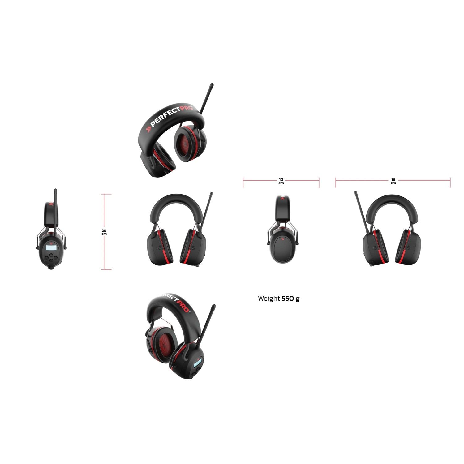 Perfectpro H-40 Gehoorbescherming met DAB  / FM / Bluetooth