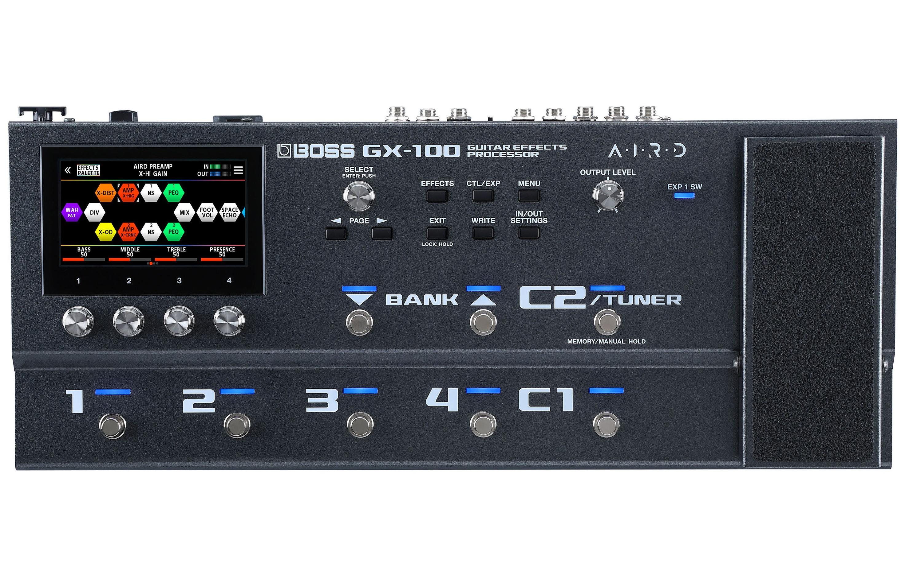 Effektgerät GX-100<br>Gitarreneffektprozessor mit neuen Farben für Ihren Sound