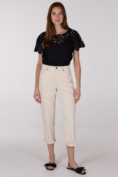Juffrouw Jansen zwarte dames blouse