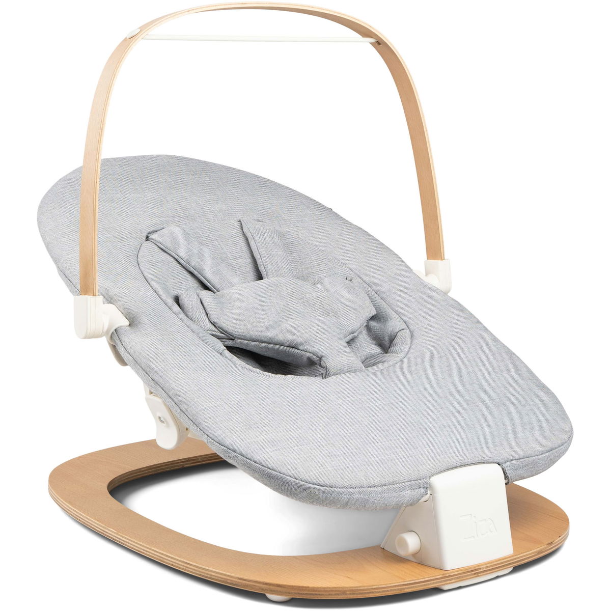 ZizaZiza   Babywippe inklusive Hochstuhl Montage Set grey/vanilla