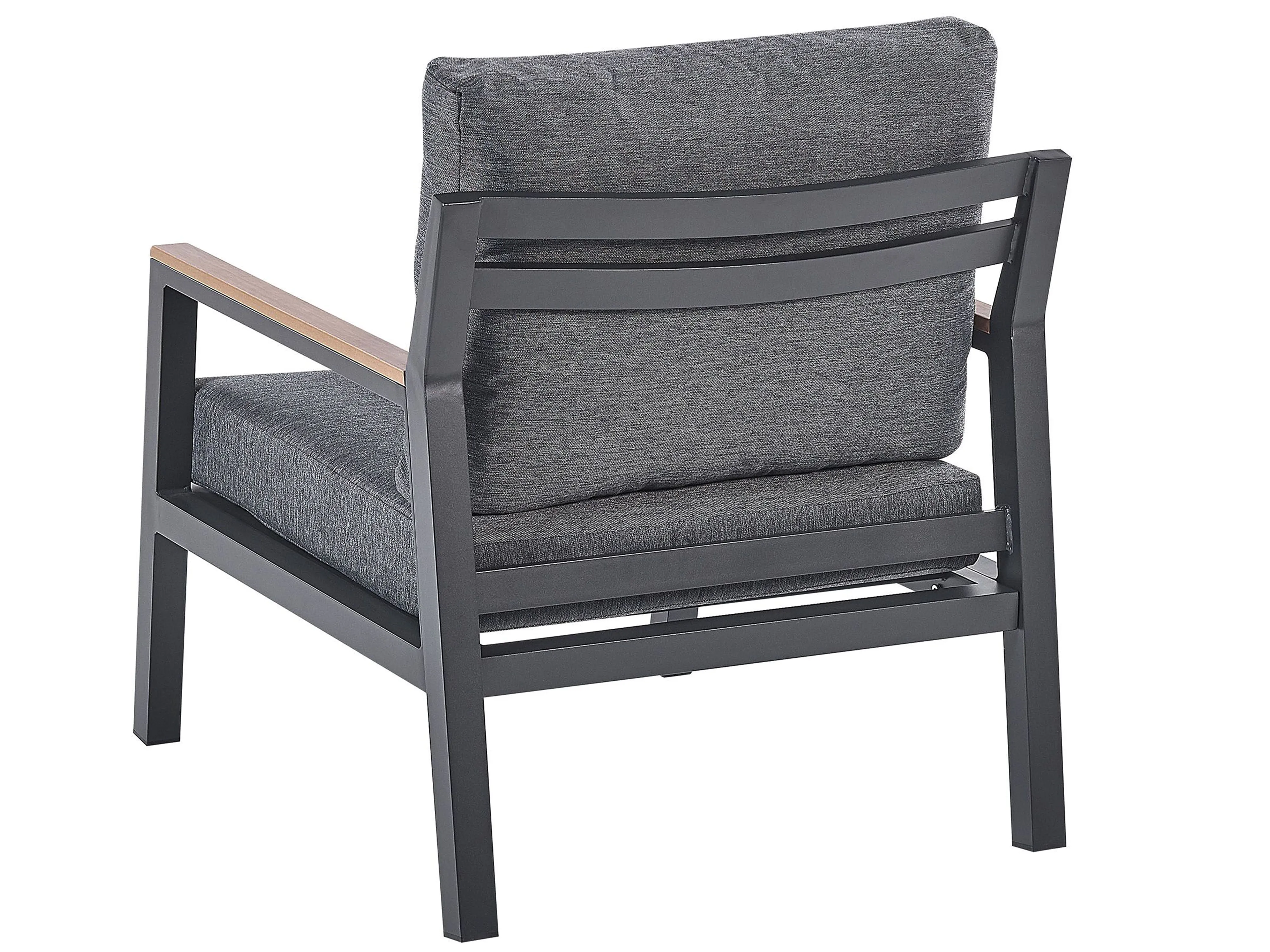Loungeset met tafel 4-zits DELIA Metaal Grijs
