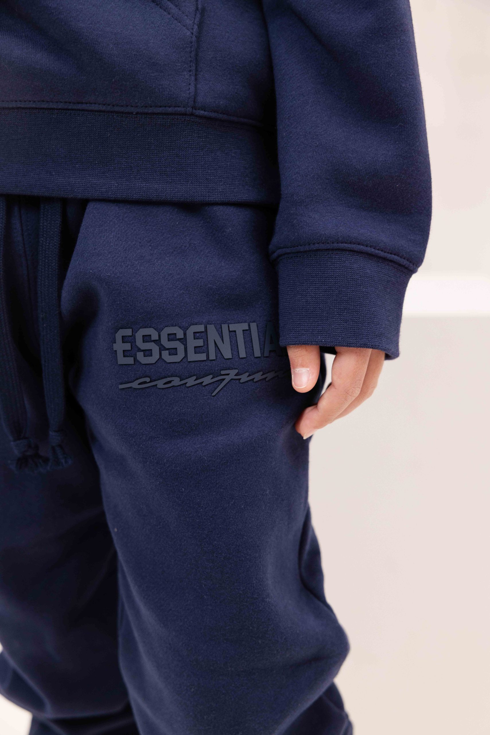 Cou7ure Essentials Basic Curve Trainingspak Kids Donkerblauw