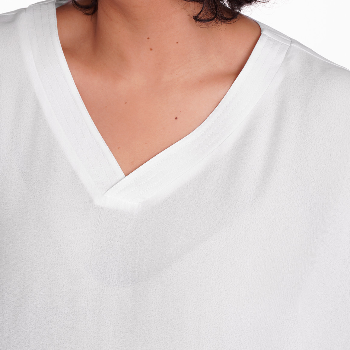 Gina Benotti Damen Bluse aus Viskose weiss