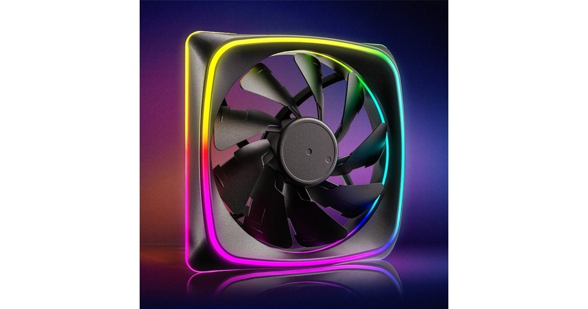 SharkoonSHARK Lights RGB PWM case fan  (Zwart, 120 x 120 x 25 mm)