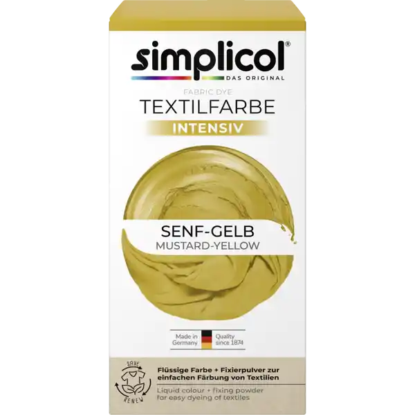 Textilfarbe Intensiv Senf Gelb