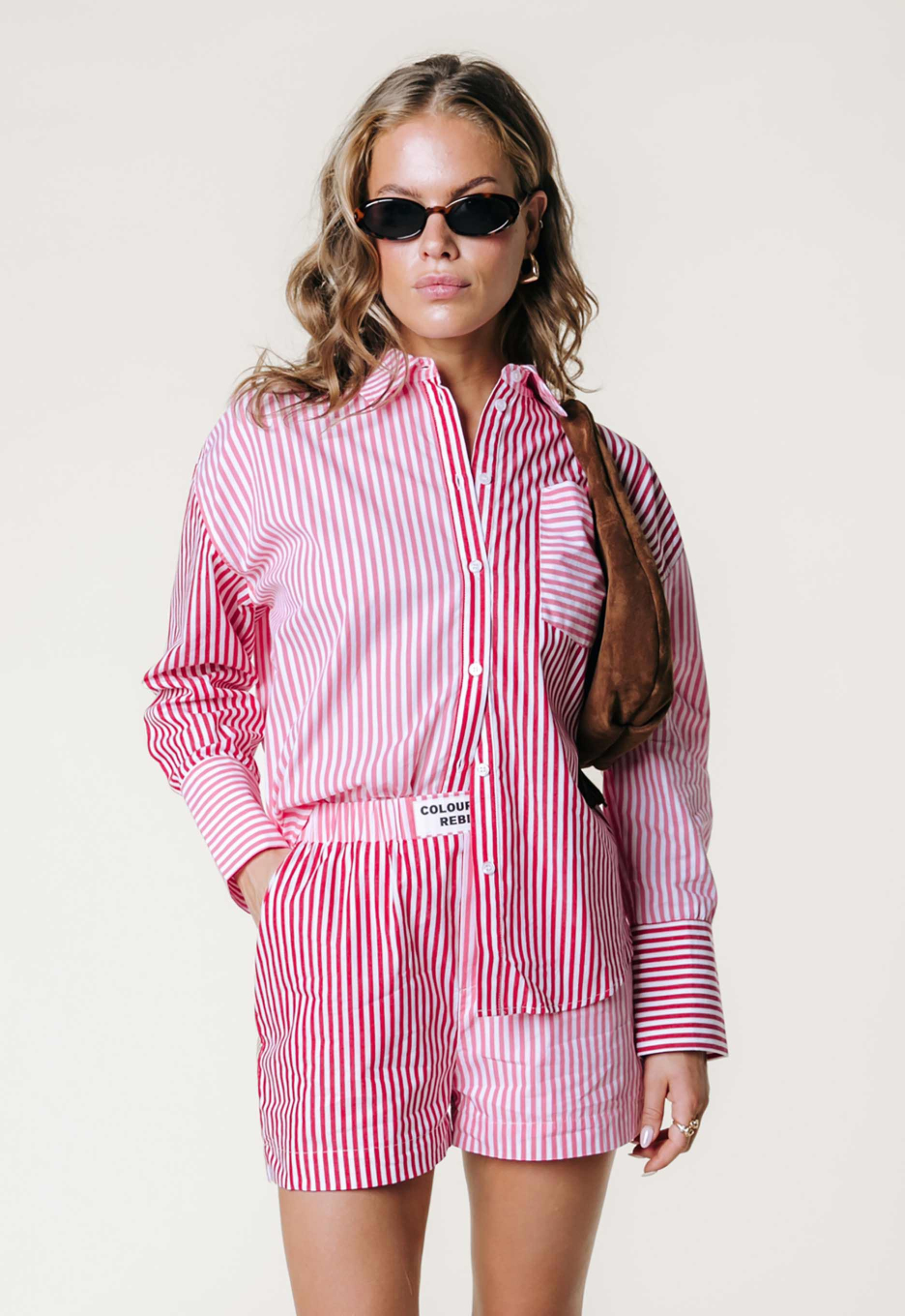 Colourful Rebel Lyn Stripe Short