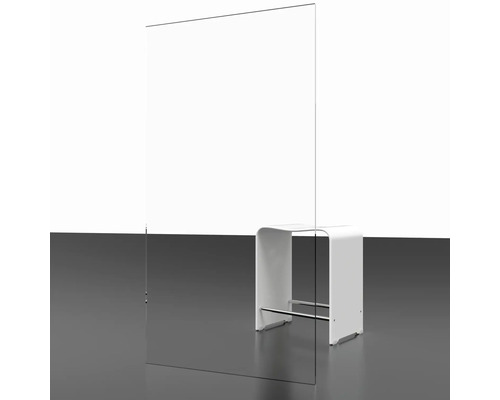 Douchedeur in nis met draaideur SCHULTE Trend 2.0 80 cm profiel aluminium helder glas omkeerbaar