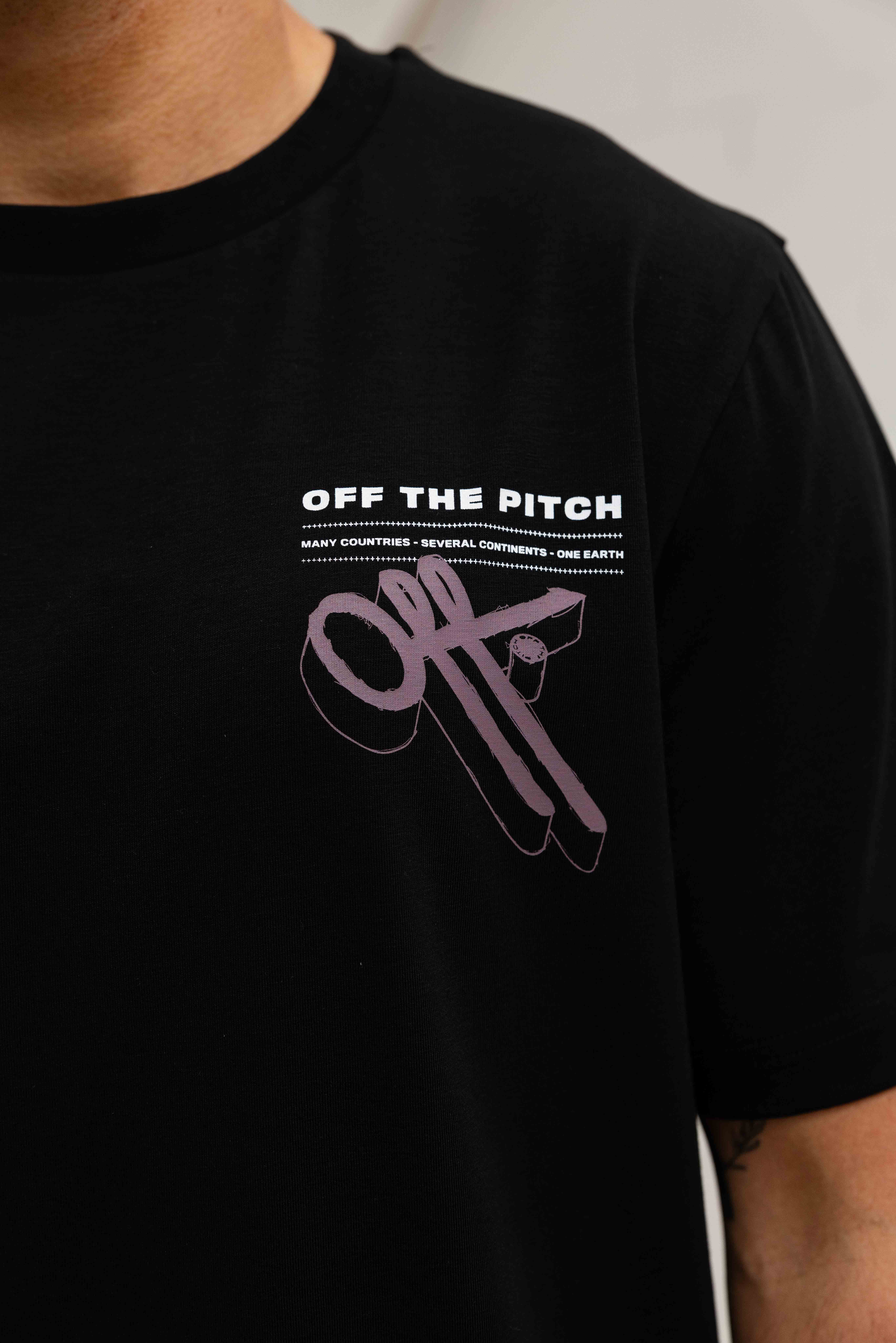 Off The Pitch Element T-Shirt Heren Zwart