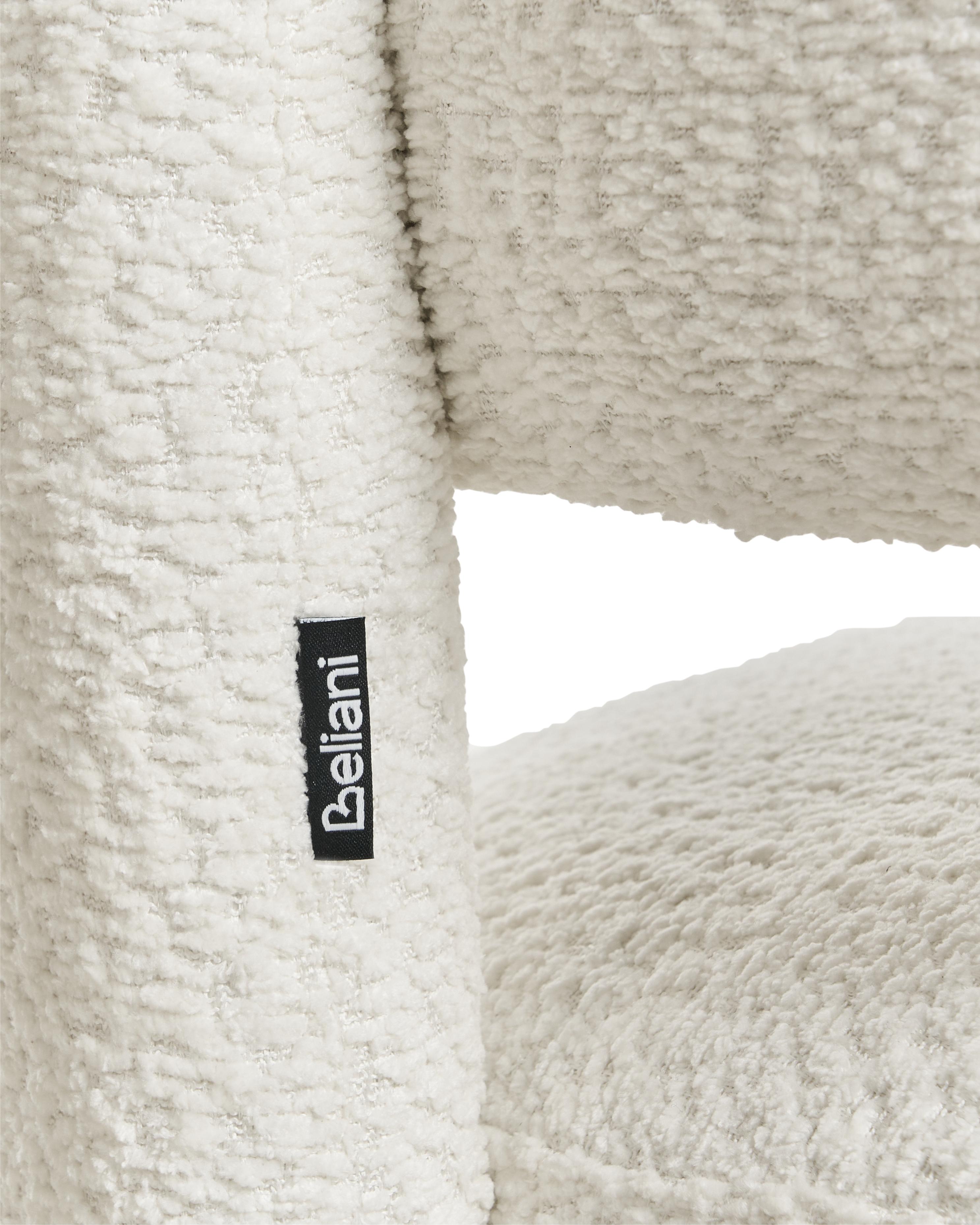 Fauteuil BUREA Chenille Gebroken wit