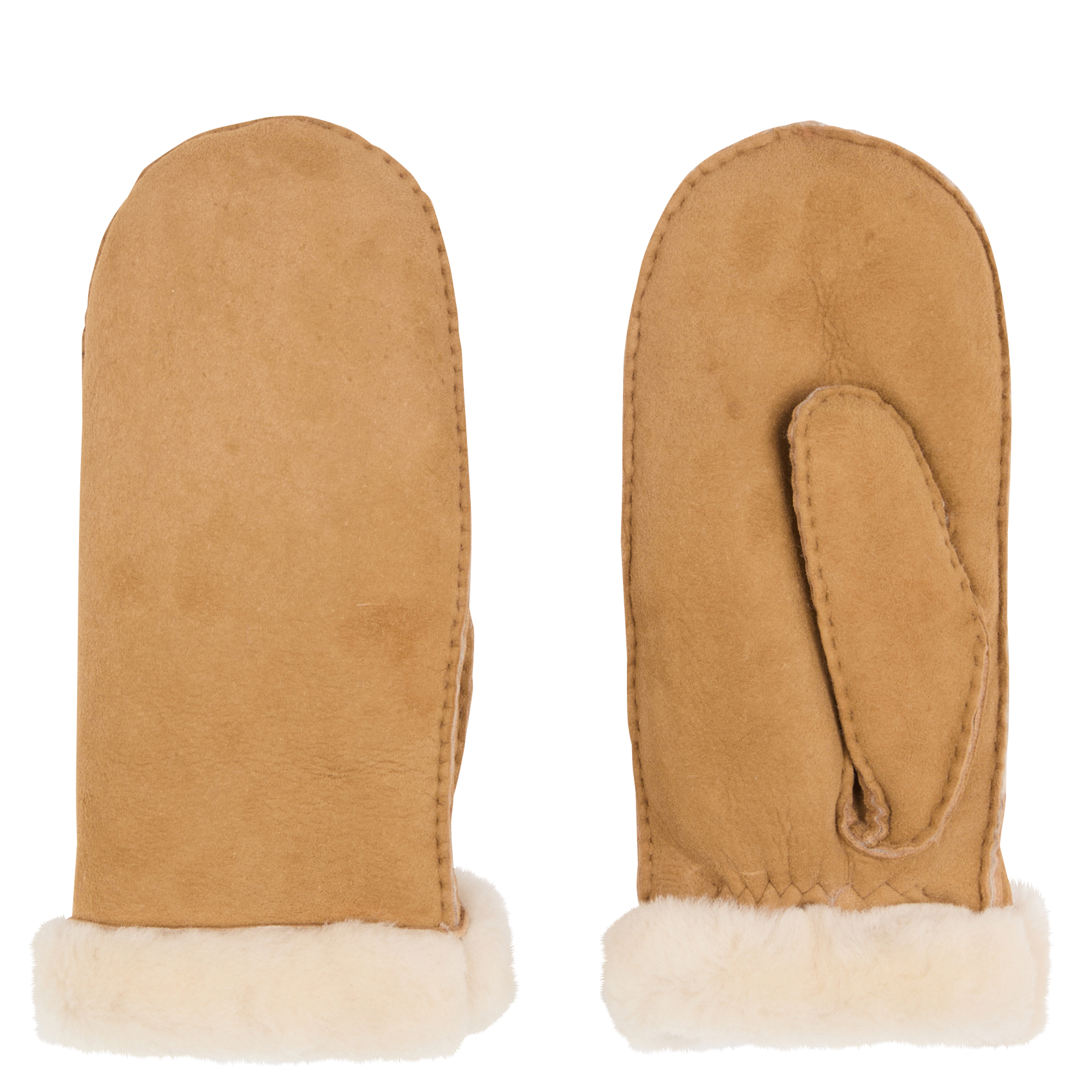 Moufles en cuir | Marron