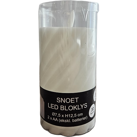 Windsor LED snoet bloklys 7,5x12,5 cm - hvid
