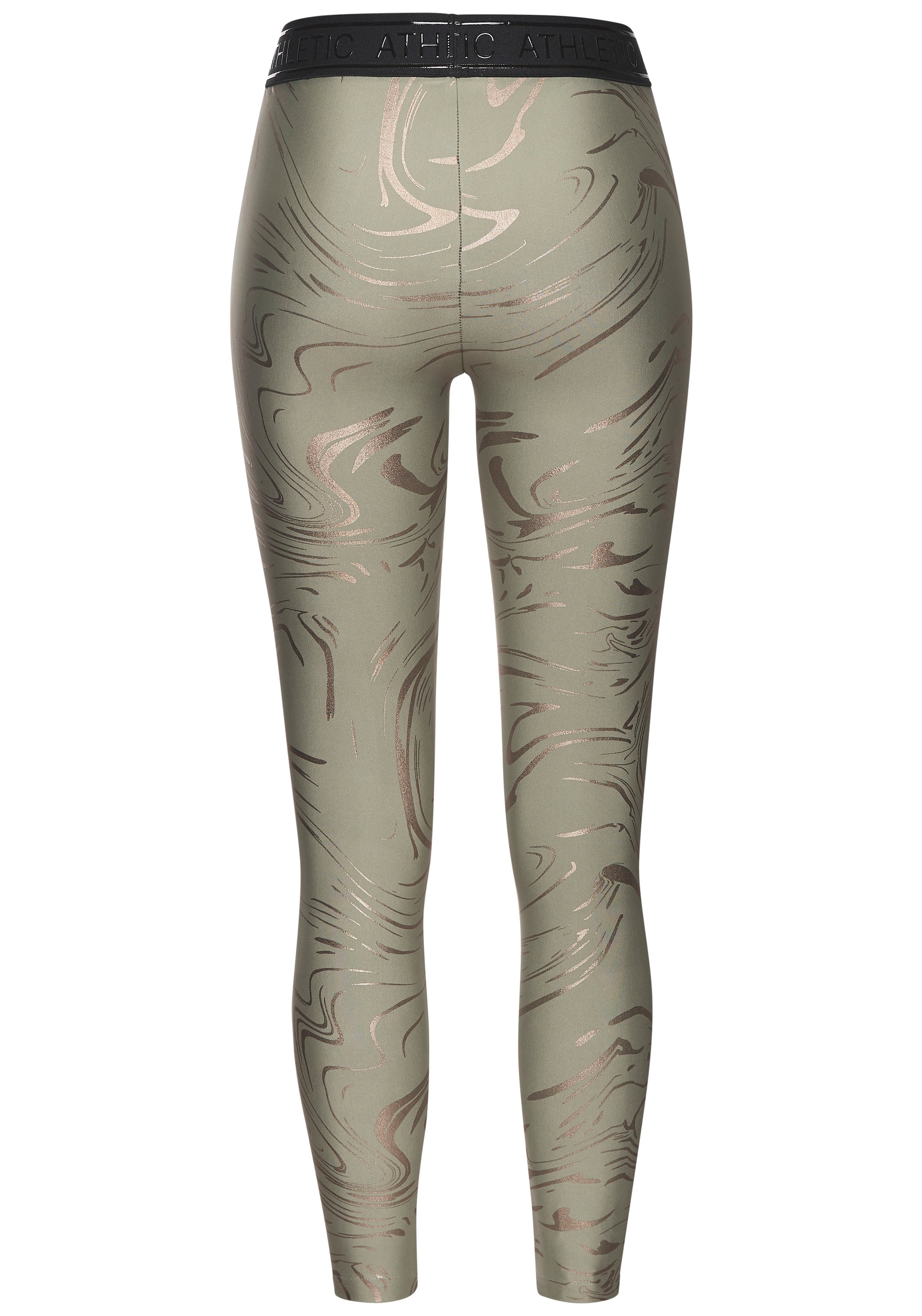 LASCANA ACTIVE Funktionsleggings  Sportleggings mit glänzendem Print und 3D Schriftzug