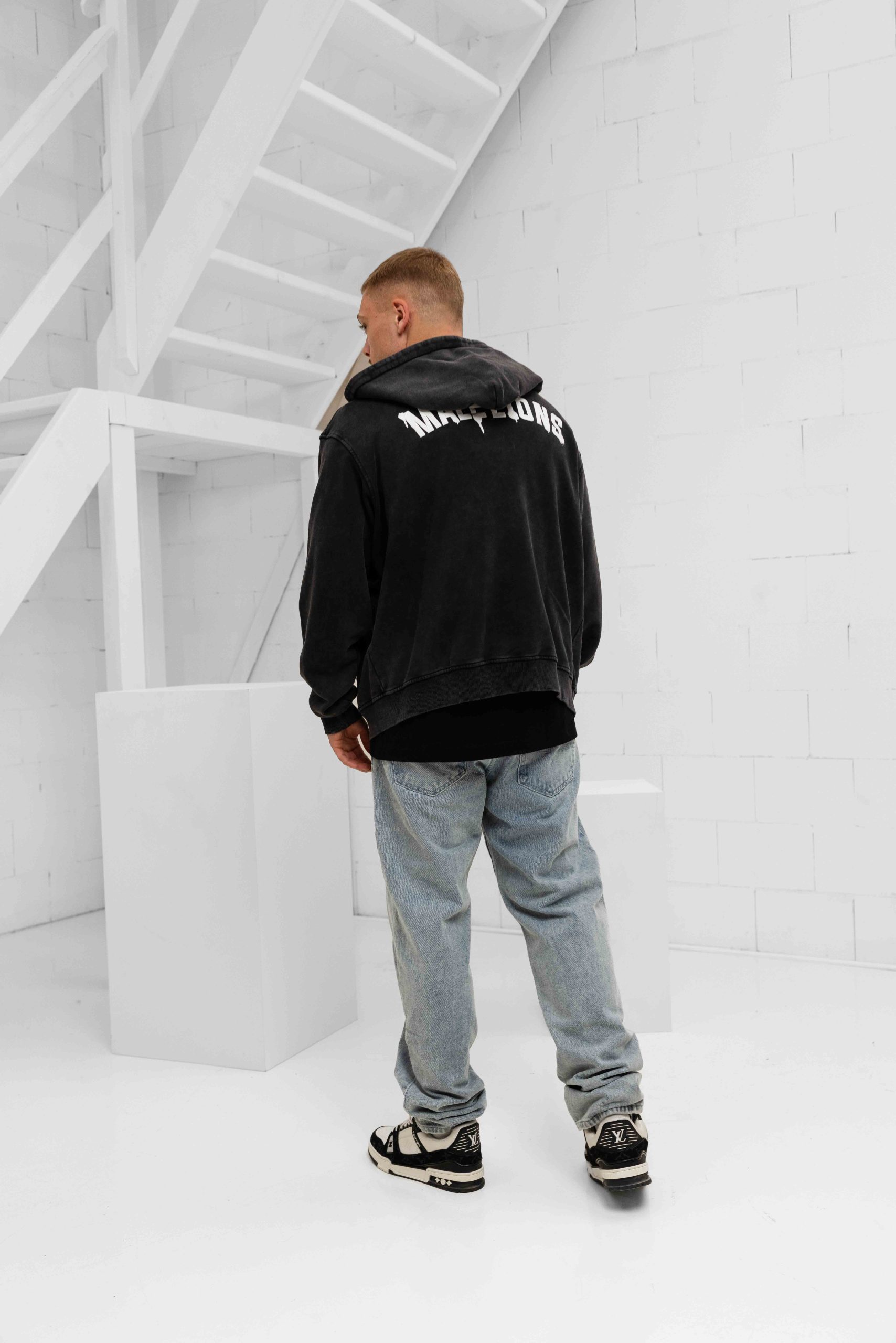 Malelions Graffiti Vest Heren Donkergrijs