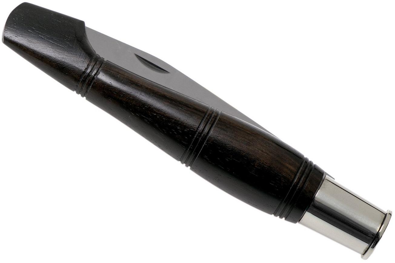 Nontron No. 25 Turning Ferrule, Ebony, clog shape NN25EB zakmes