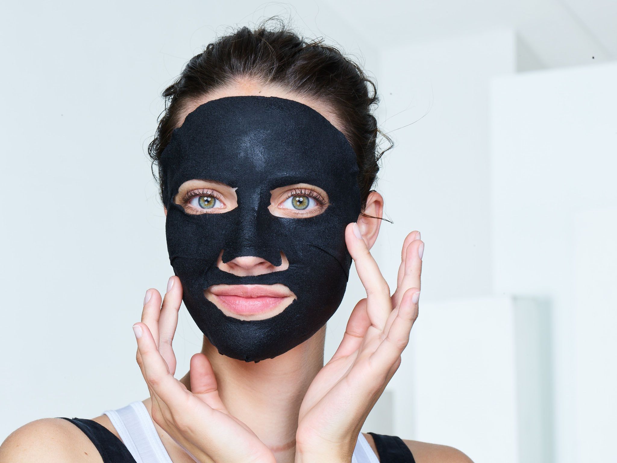 Mascarilla Facial de Tejido Black Pure Charcoal Limpieza facial