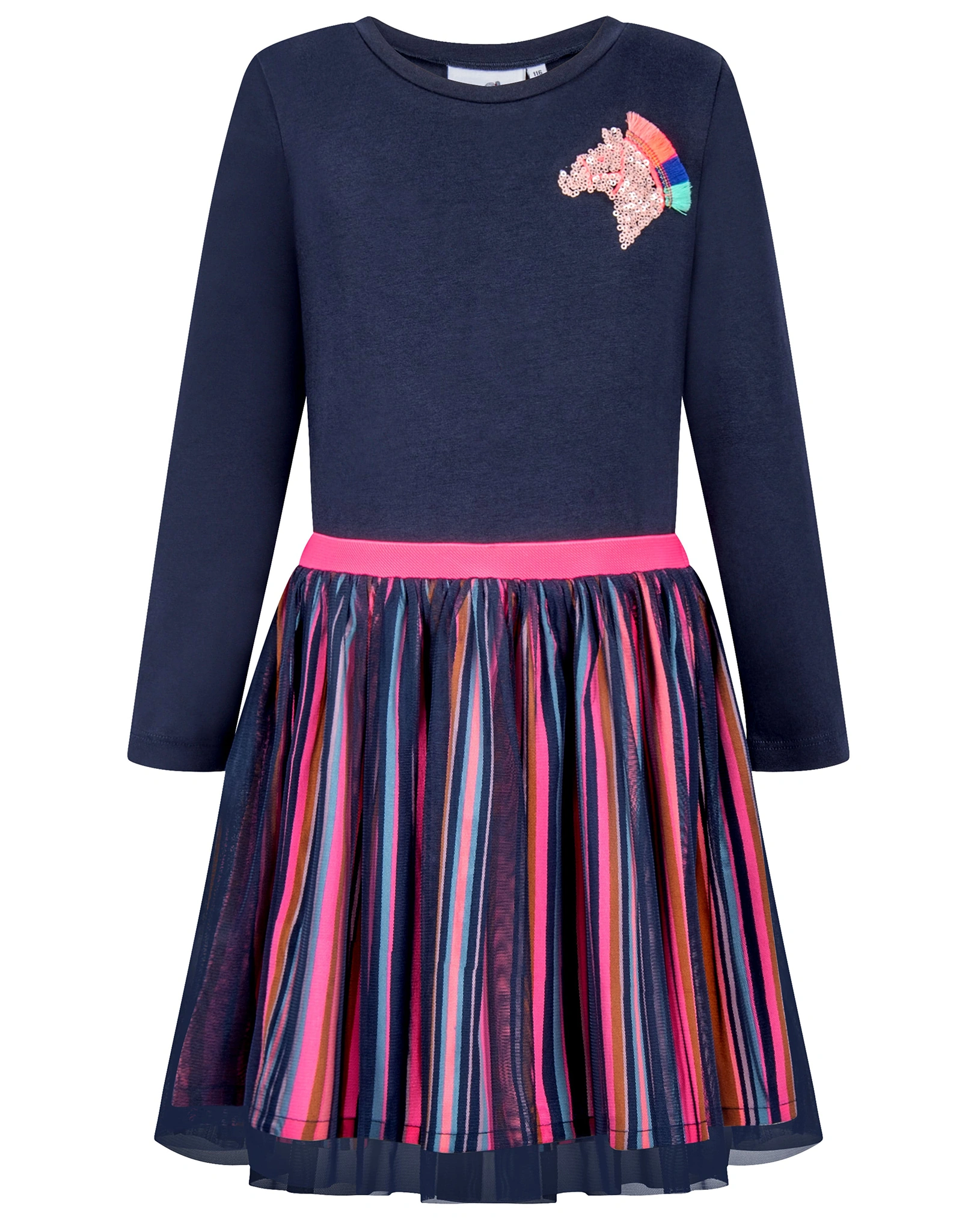 Langarmkleid PARTY in navy