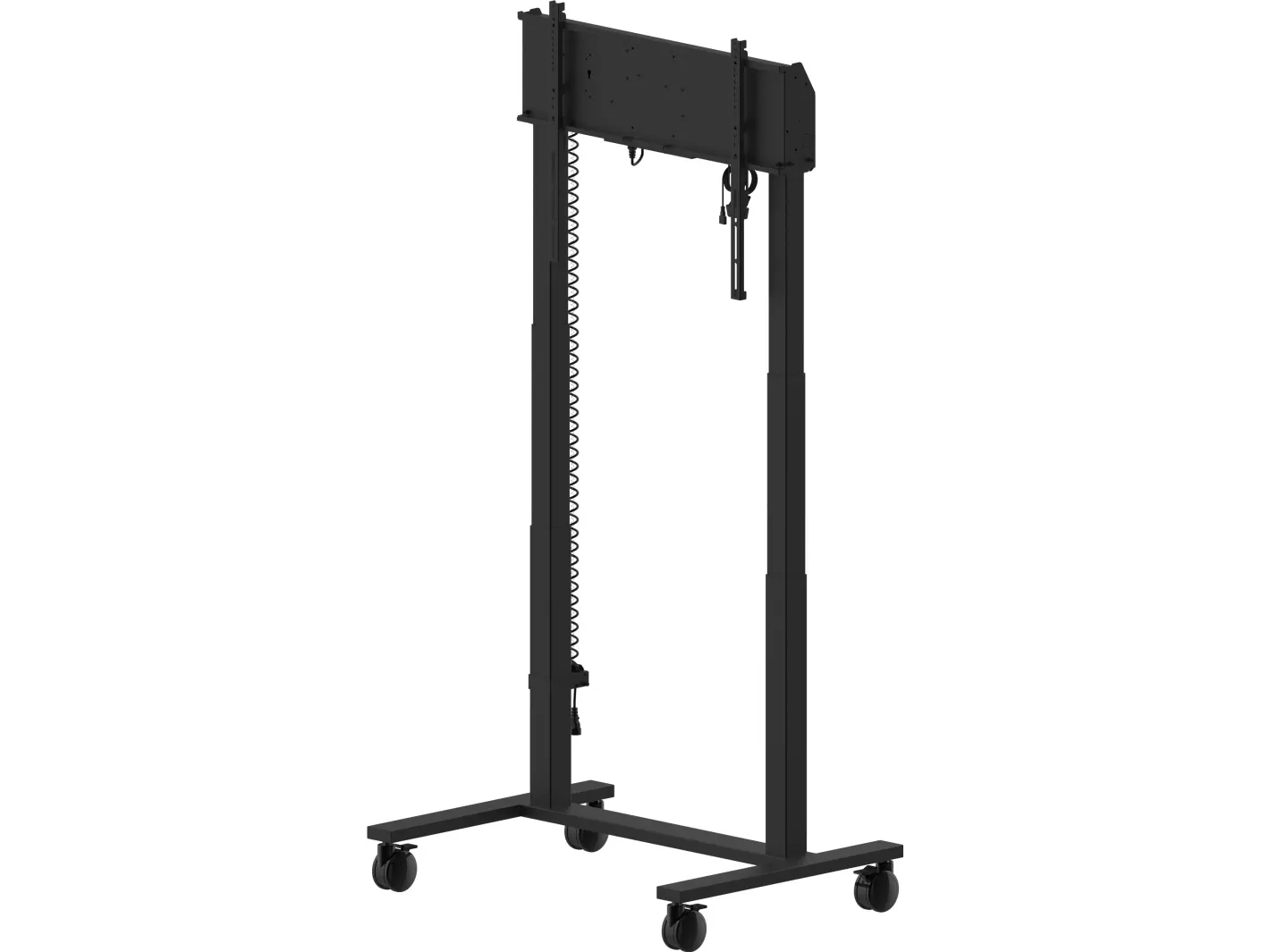 Iiyama MD-CAR2031-B1 - Vogn med hjul - dobbeltkolonne motoriseret - for fladt panel - med anti-kollision - sort - skærmstørrelse: 55