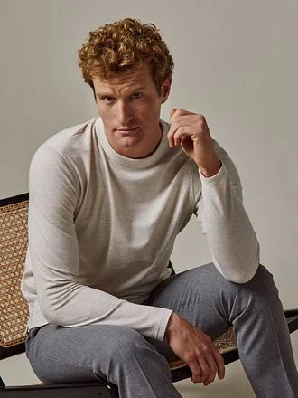 Profuomo Longsleeve T-Shirt Ecru PP2T00002A-F kopen