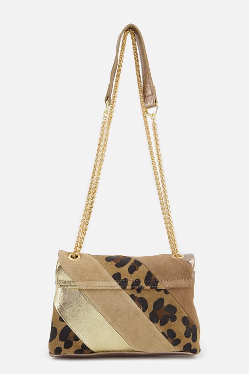 Charm London Schoudertas beige Leer