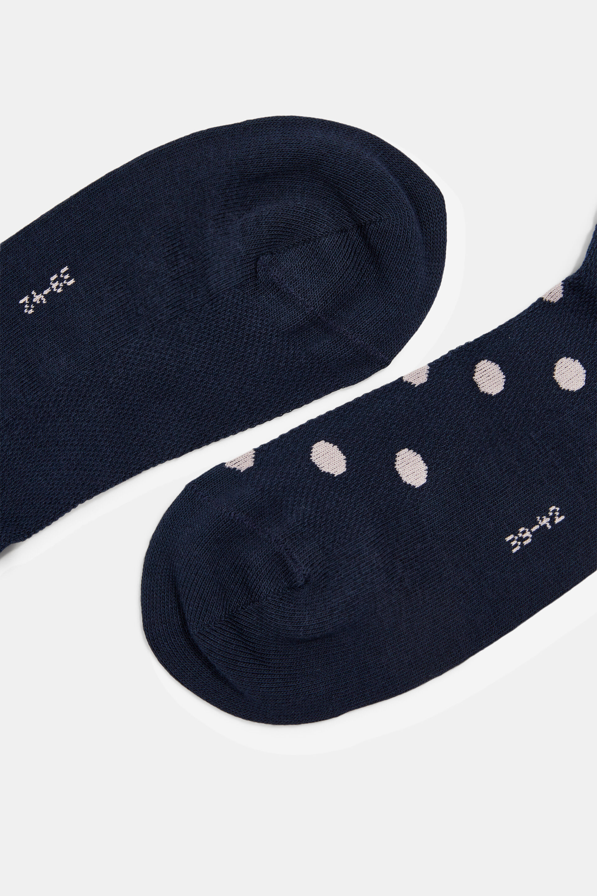 Lot de 2paires de socquettes basses agrémentées de mesh, coton biologique