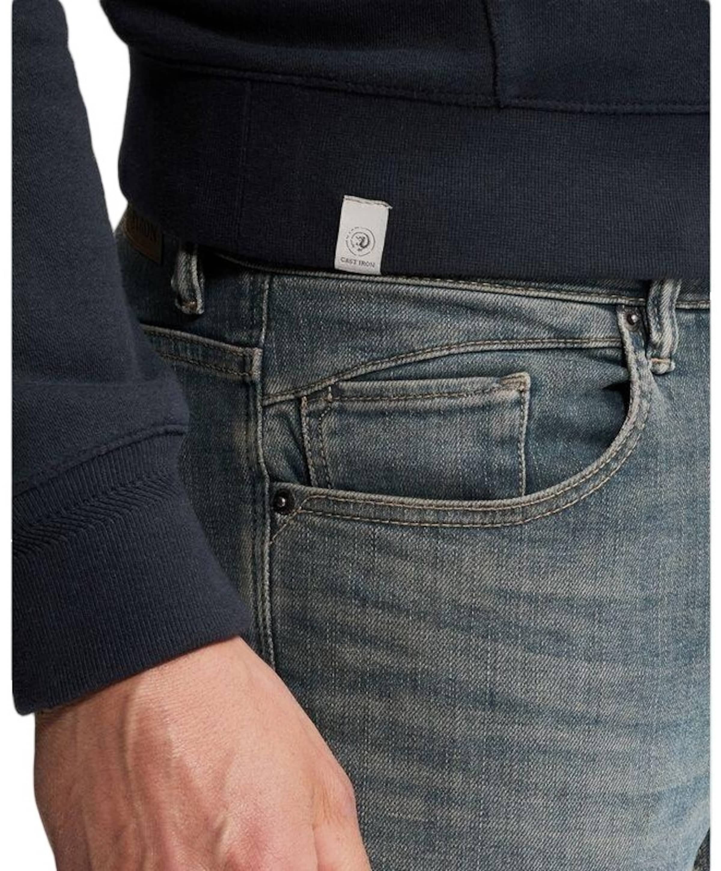 Cast Iron SHIFTBACK TAPERED NIGHT COAL BLACK heren jeans groen