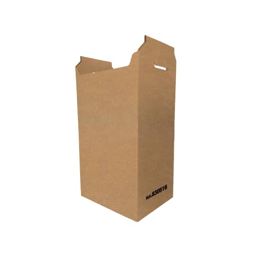 Carton hospitalier non normé 50L bas lien détachable kraft