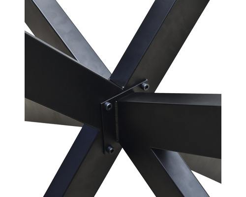 Tafelframe matrixvorm zwart 1500x820x72 mm